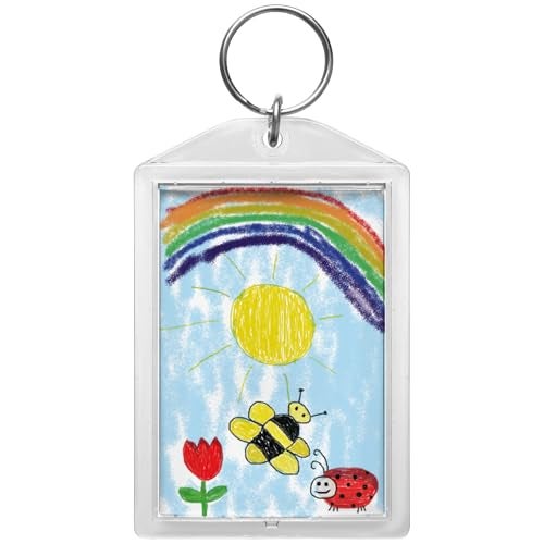 Snapins Jumbo Clear Acrylic 2.5" x 3.5" Photo Keychains - Pack of 25 - Image 4