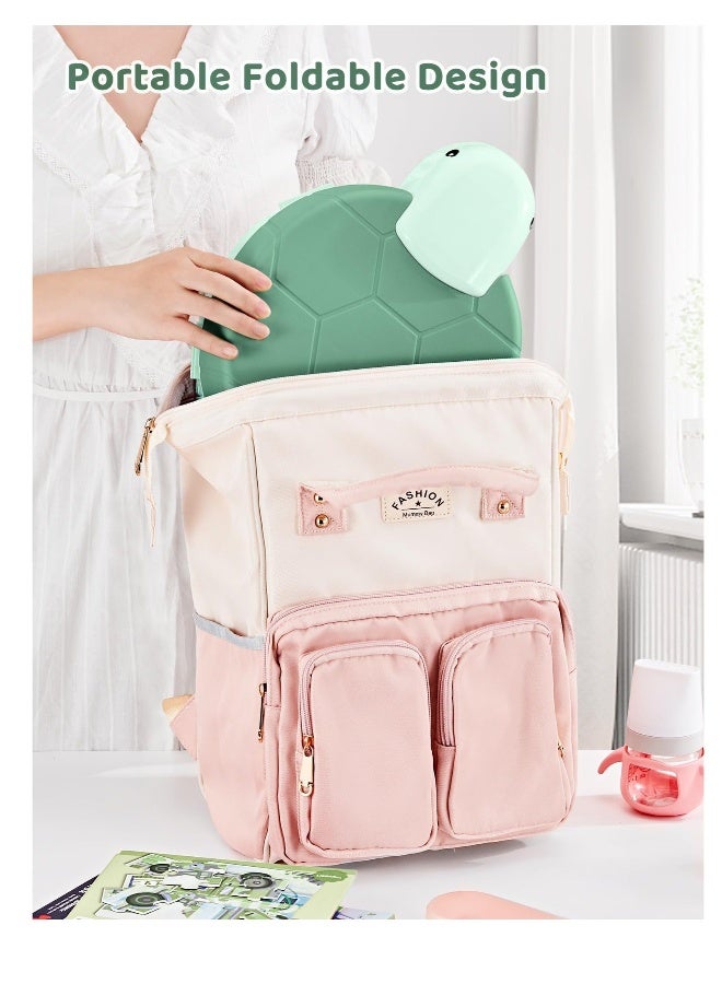 4 in 1 Potty Training Toilet for Kids, Portable Baby Toilet, Potty Training Toilet Seat with Lid and  Splash Guard, Including 20 Pcs Storage Bag, for Home, Travel (Green) - Image 5