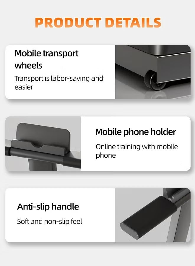 الحلم جهاز جري قابل للطي بقوة 2.5 حصان، قابل للطي، جهاز جري 2 في 1 تحت المكتب، سجادة مشي محمولة، جهاز تحكم عن بعد، شاشة LED، سعة وزن 300 رطل، مناسب للاستخدام في المكتب المنزلي، يمكن استخدامه للمشي والركض. - Image 4