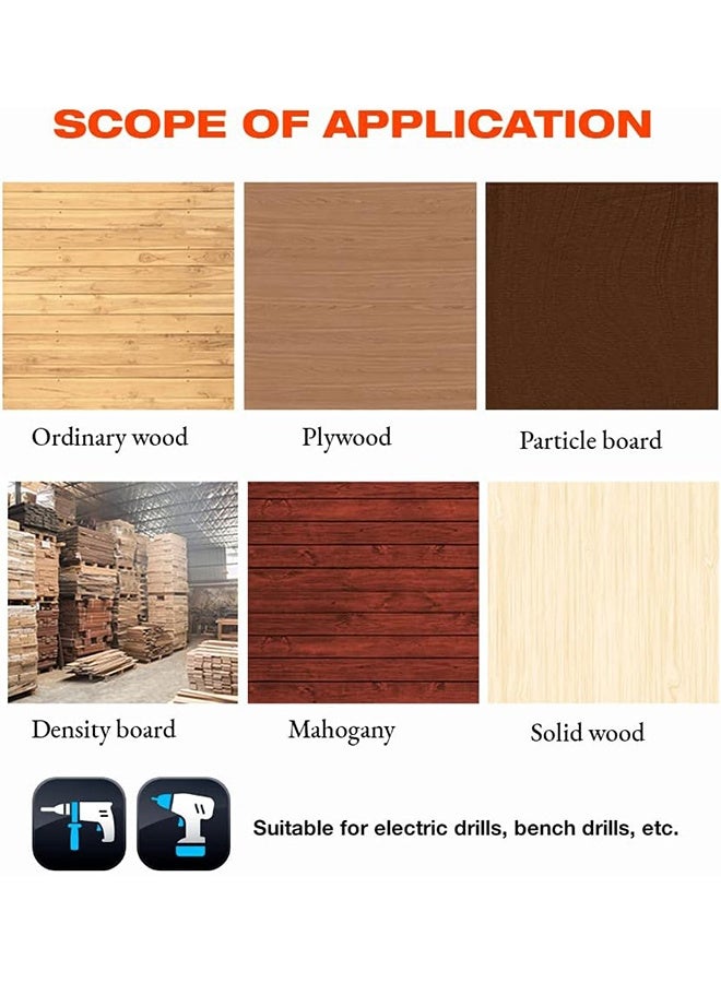 5 Pcs HSS Countersink Drill Bit Set Woodworking Chamfer Screws Hole Drills Bit for Wood Drilling Plastic Drilling Holes 2.8mm, 3mm, 3.2mm, 3.5mm, 4mm Drill Tools & Accessories - Image 3