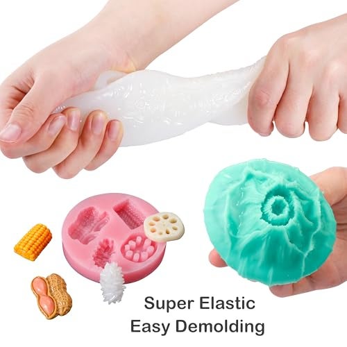 BBDINO Silicone Mold Making Kit, 2.42lb Super Elastic Liquid Silicone for Mold Making, 3h Fast Cure Platinum Molds Making Silicon Rubber for Casting Resin/Silicon/Candle/Soap Molds - Image 5