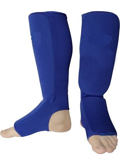 Kick Boxing, Muay Thai Socks Foot Shin Protector Standard Size Blue