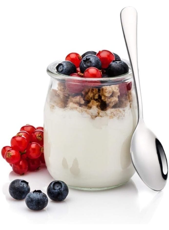 MOMENT 6 Pieces Teaspoons Set (6.2 Inch), Spoons Silverware, Stainless Steel Tea Spoons, Small Spoons, Mirror Polished Teaspoon, Dessert Spoons For Home, Kitchen, Restaurant, Dishwasher Safe - Image 3