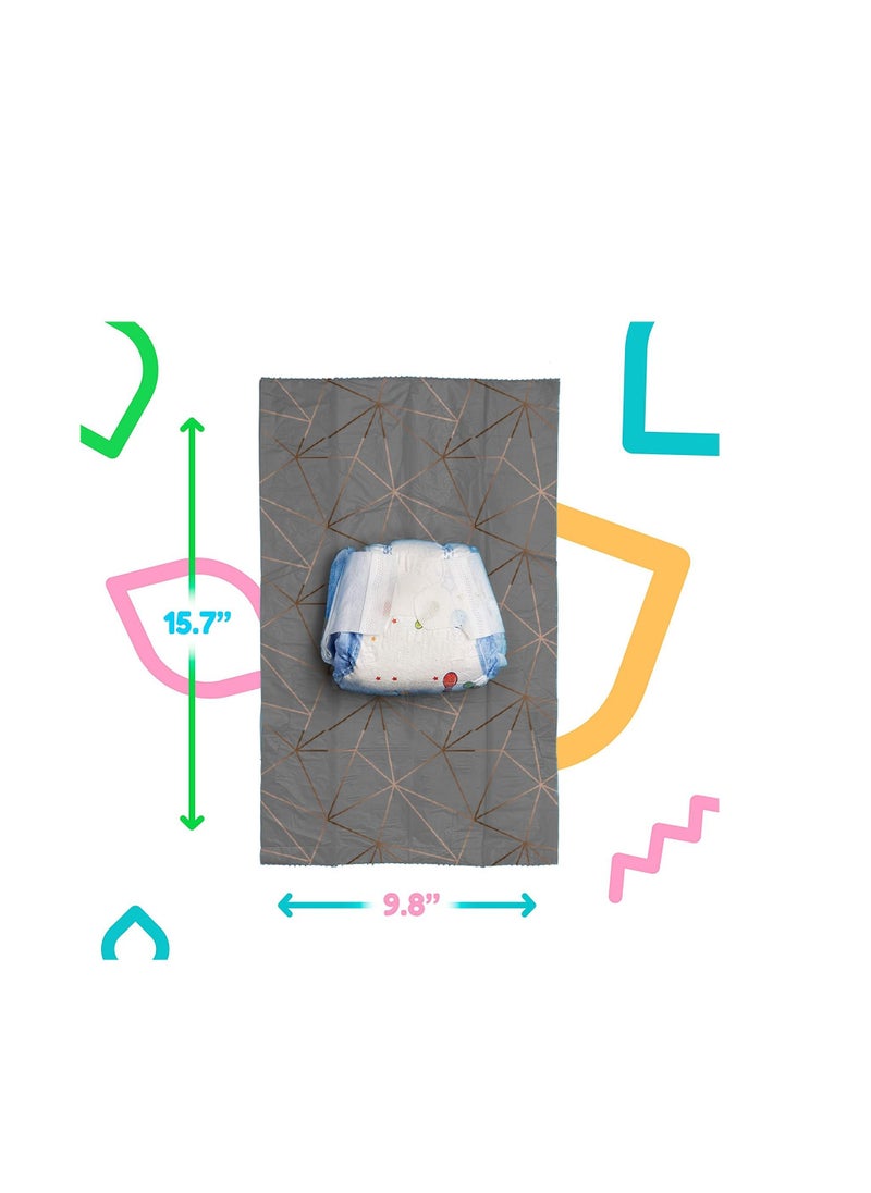 LuQu - Diaper Bag Dispenser Refills Disposable Unscented Waste Bags (4 Rolls - 60 Bags) - Image 1