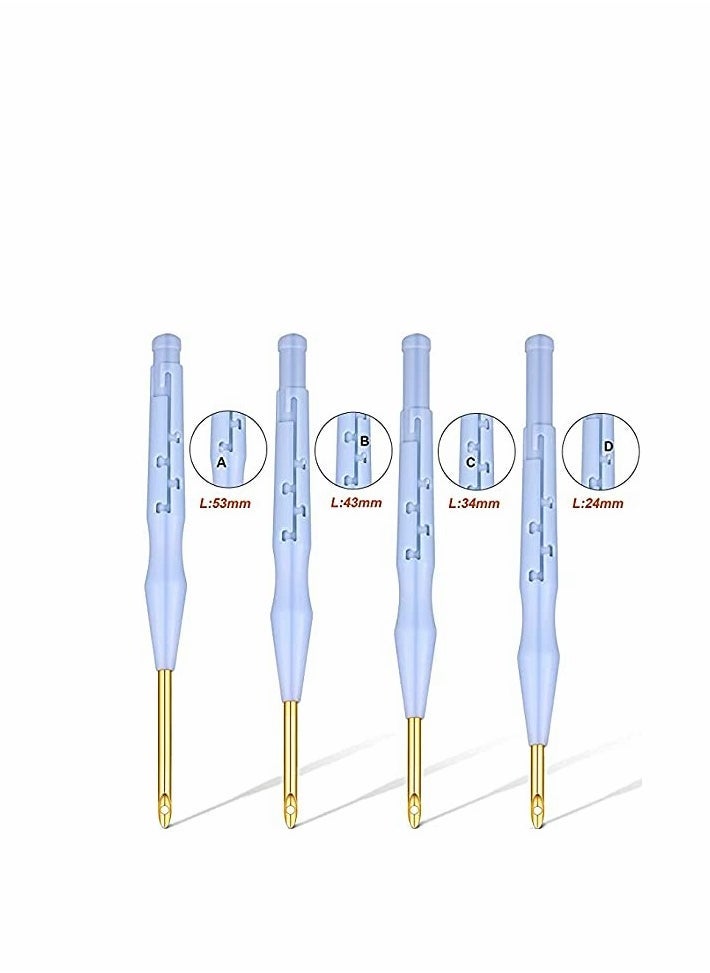 21 Pcs Punch Needle Embroidery Kits Adjustable Rug Yarn Punch Needle, Wooden Handle Embroidery Pen,Embroidery Hoops,scissors, Needle Threader, Punch Needle Cloth for DIY Starter Kit - Image 3