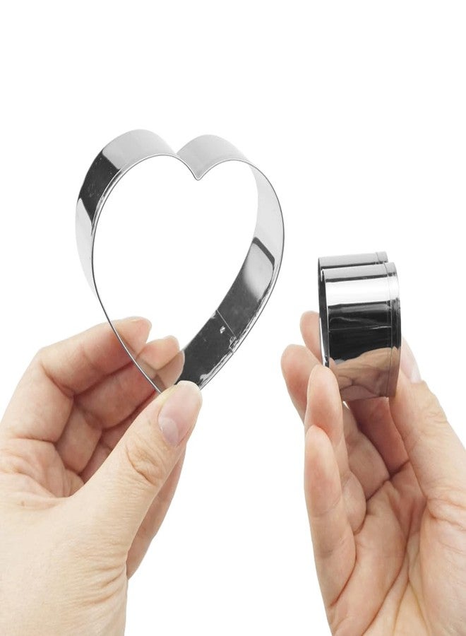 Saktopdeco Heart Cookie Cutter Set Small Heart Shaped Cookie Cutters Stainless Steel Love Candy Biscuit Decorative Cutters - Image 5