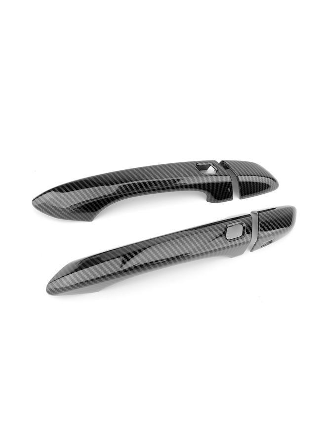 JUIVEEL Carbon Fiber Style Door Handle Covers Compatible with 2019-2022 Hyundai Veloster JS N line Automotive Accessories - Image 1