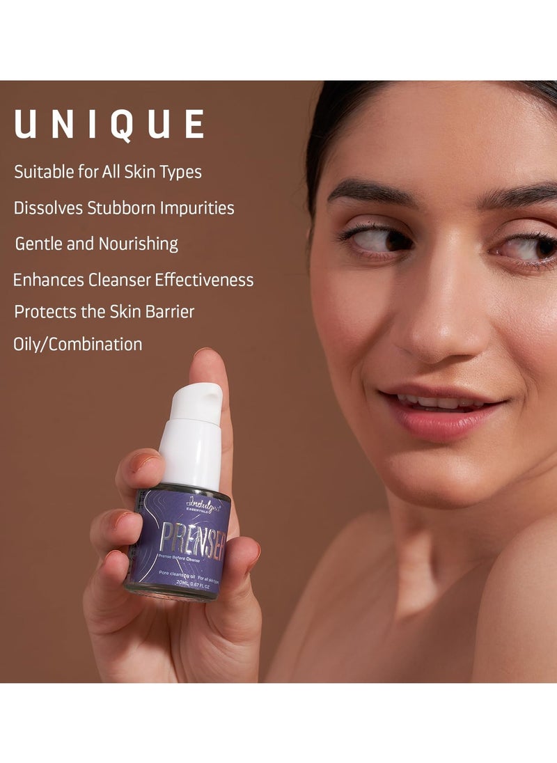 Indulgeo ESSENTIALS INDULGEO ESSENTIALS Prenser Pre Cleansing Oil for Makeup Removal 20ml  - Image 4