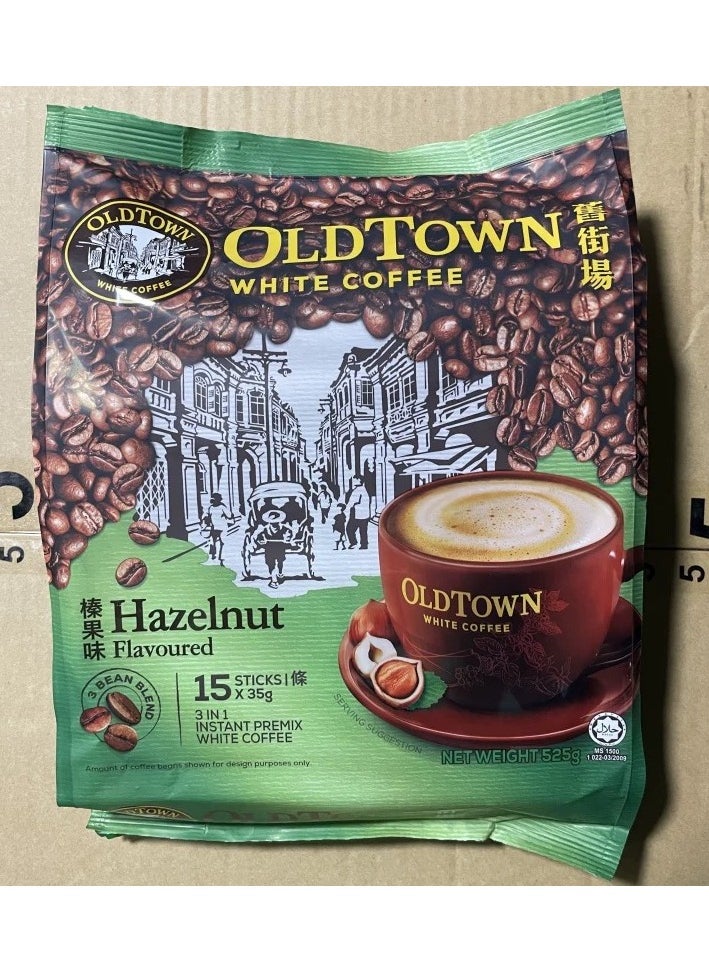 OldTown OLDTOWN, 3 in 1, Instant white coffee, Hazelnut taste, Malaysia  - Image 2