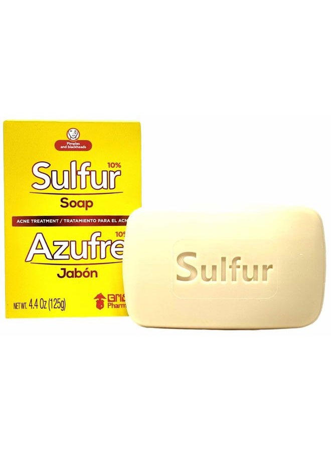 Biosulfur Sulfur Acne Treatment Soap with Lanolin 4.40 Oz Bar - Image 1