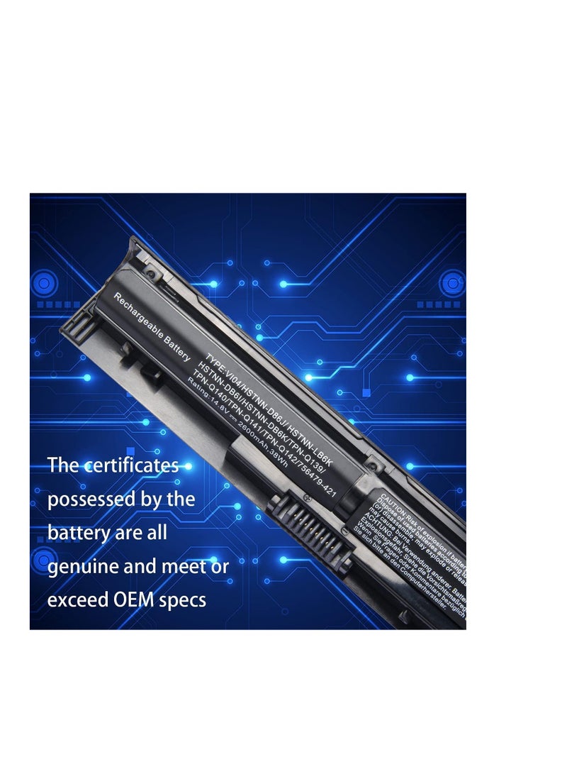 Terabyte بطارية VI04 متوافقة مع/ H*P Pro*Book 440 G2 450 G2 Q140 Q141 Q142 Q143 Envy 14 15 17 سلسلة، تناسب HSTNN-DB6I HSTNN-DB6K HSTNN-LB6J HSTNN-LB6K (2200mAh 14.8V) - Image 4