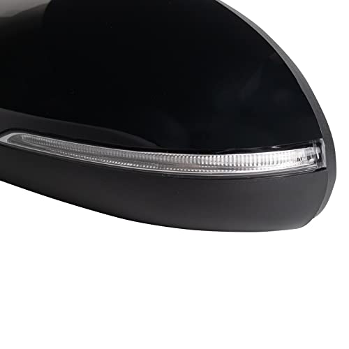 TRQ Driver Side Mirror Power Heated Manual Folding Paint to Match Compatible with 2016-2020 Kia Optima KI1320221 KI1320222 - Image 4