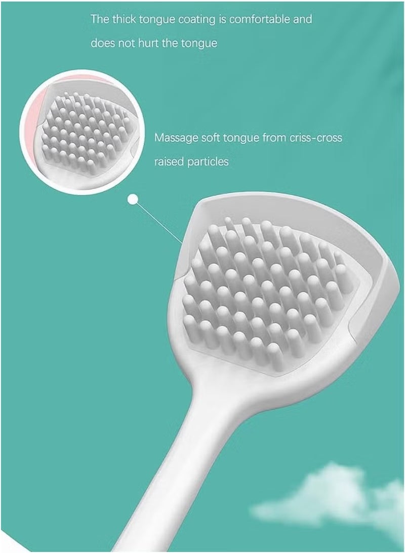 Tongue Cleaner Scraper Portable Reusable Tongue Scraper Tongue Cleaning for Oral Cleaning and Reducing Bad Breath 2PCS - Image 4