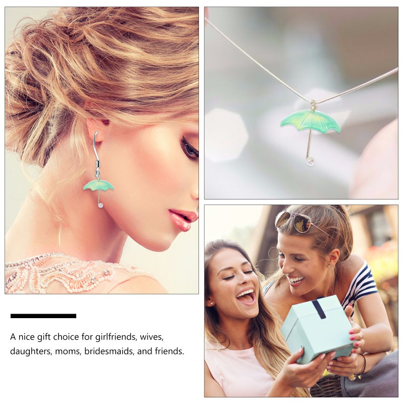 4pcs Simulation Umbrella DIY Earrings Accessories Mini Earrings Decor Adorable Ear Pendant - Image 5