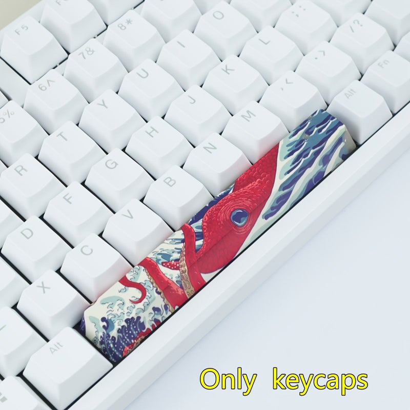 Coral Themed 2Pcs Keycaps Set OEM Profile PBT Sublimation ESC Space Cherry - Image 5