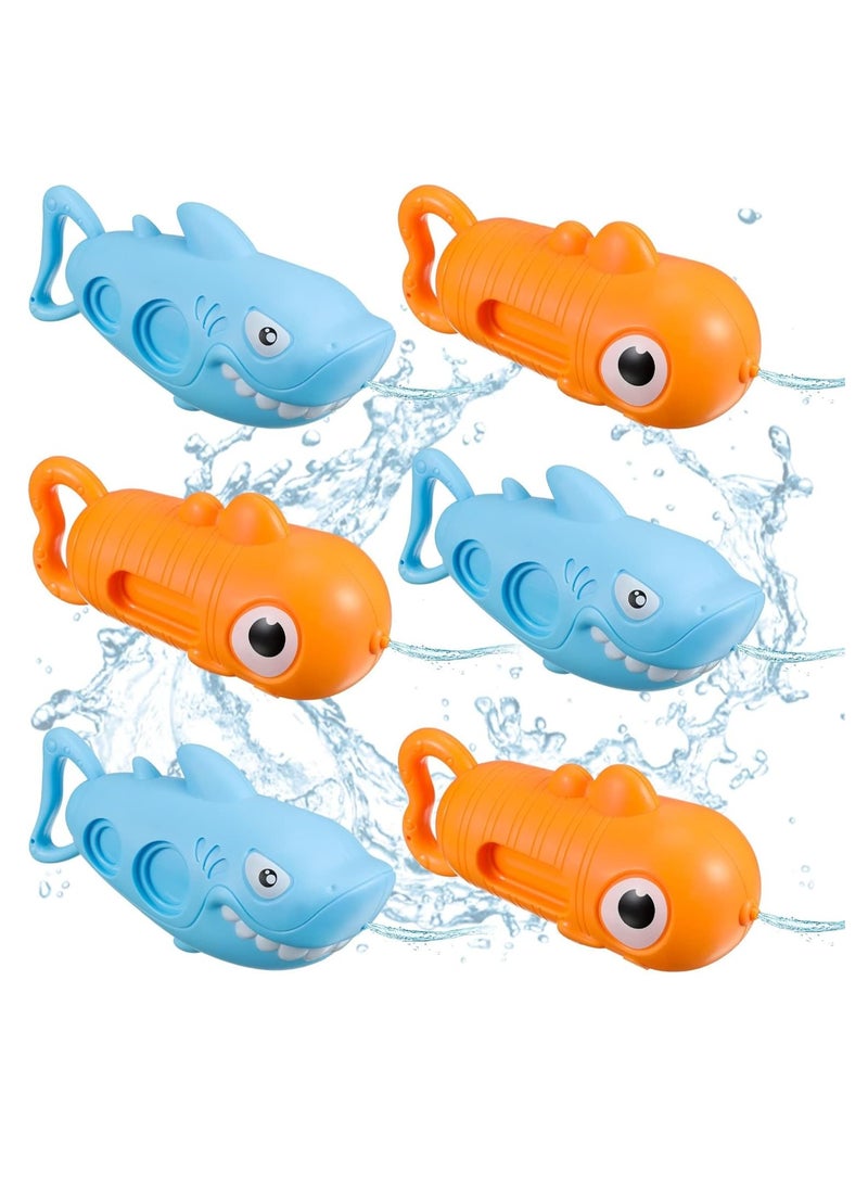 Excefore 6 Pcs Water Squirt for Kids Small Animal Shark Clown Fish Water Pistol for Toddlers Boys Girls Outdoor Summer Swimming Pool Beach Party Favor Toys, 2 Styles - Image 1