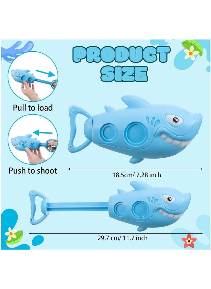 Excefore 6 Pcs Water Squirt for Kids Small Animal Shark Clown Fish Water Pistol for Toddlers Boys Girls Outdoor Summer Swimming Pool Beach Party Favor Toys, 2 Styles - Image 2