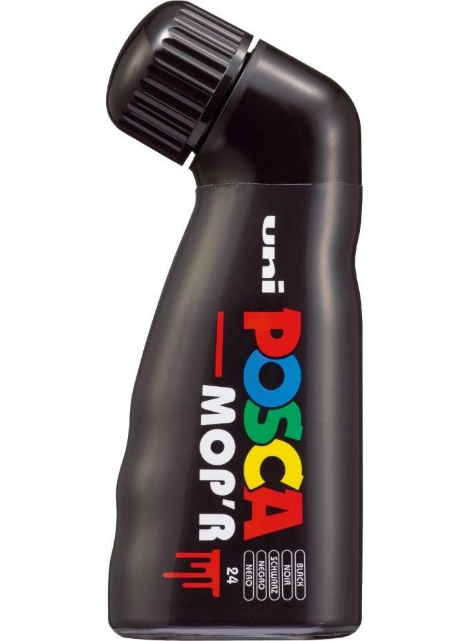 Uni قلم تحديد للرسم Uni Posca Mop'r Pcm-22 مقاس 3-19 مم، أسود  - Image 1