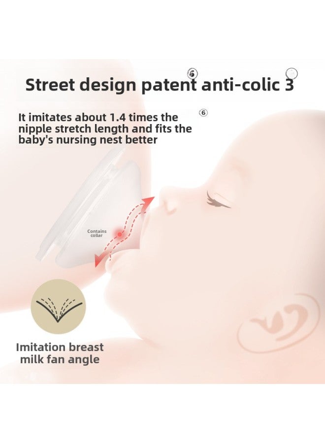 Bei * Pro Wide Diameter PPSU Bottle Baby Neonatal Anti-flatulence Bottle Nipple Suit Baby Bottle-Capacity:5.0 Caliber Ppsu Bottle 160ml (adapted To Bei* Person Model) Baby Bottle - Image 5