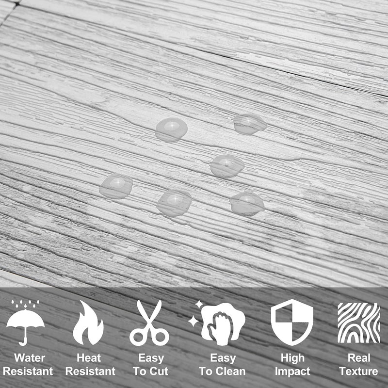 AULIGET 100 Piece Peel and Stick Backsplash PVC Tile, 3 Inch x 6 Inch White Birch Stick on Wall Tiles for Backsplash Kitchen, Bathroom, Laundry Room, Camper, Fireplace - Image 3