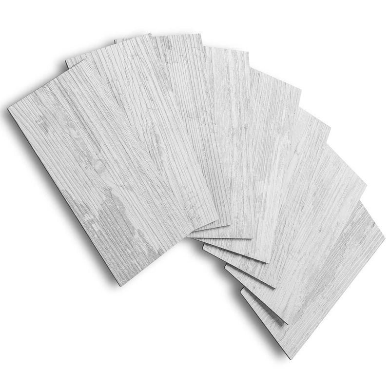 AULIGET 100 Piece Peel and Stick Backsplash PVC Tile, 3 Inch x 6 Inch White Birch Stick on Wall Tiles for Backsplash Kitchen, Bathroom, Laundry Room, Camper, Fireplace - Image 1