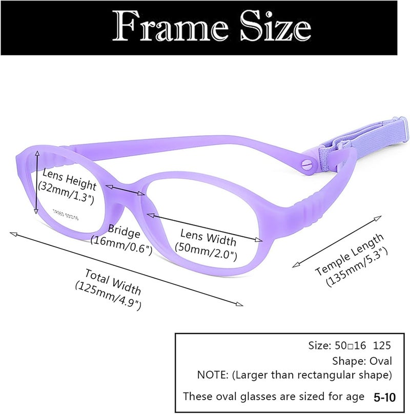AQWANO Children Optical Glasses Frame tr90 Flexible Bendable One-piece Safe Eyeglasses Girls Boy - Image 4