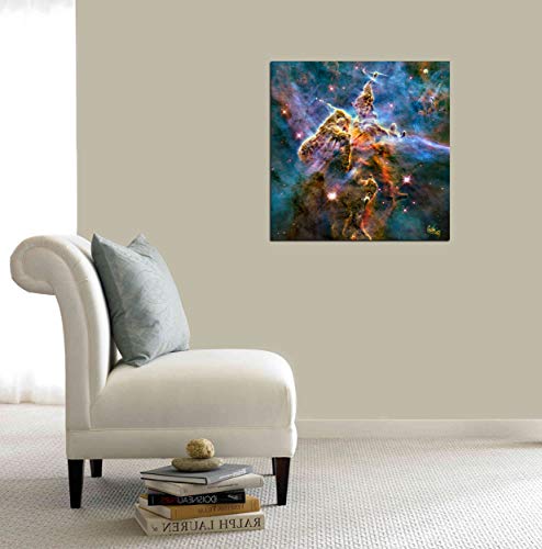 Epic Graffiti 'Mystic Mountain' Hubble Space Telescope Canvas Wall Art, 18" x 18" - Image 3