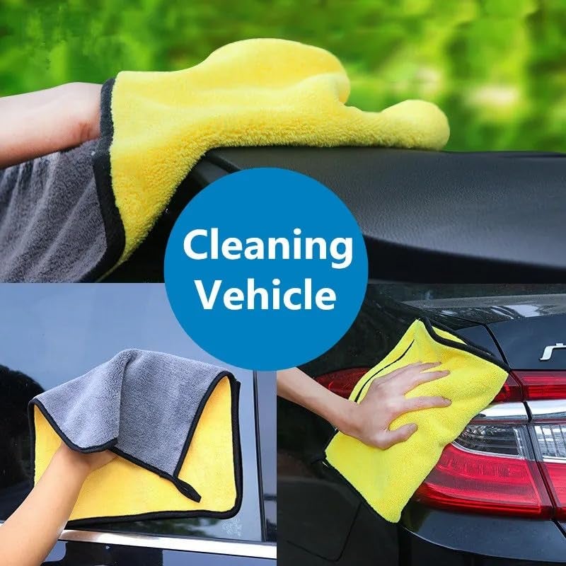 BELLOX ENTERPRISE BELLOX 6 PCS Car Cleaning Kit- 1PCS Microfiber Car Duster, 1PCS 30ml PVC Restorer, 1PCS Car Windshield Glass Cleaner, 2PCS Sponge & Microfiber Cloth, 1PCS Ac Vent Cleaner Brush for Car & Accessories - Image 5