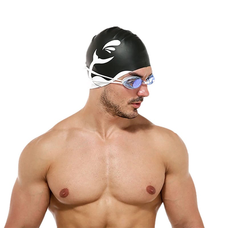 2FY2SW Extra Large Swimming Cap Adult Waterproof Swimming Cap Women Men Elastic Silicone Swim Pool Hat Beach Surfing Long Hair Bathing Cap Ears Protection Swim Cap - Image 2