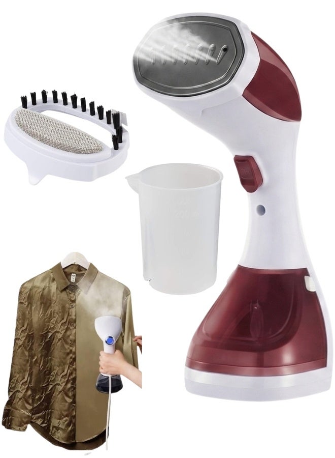 1100W Handheld Garment Steamer with Powerful Continuous Steam, Portable Clothes Steamer with Large 200ml Detachable Water Tank, Vertical and Horizontal Ironing, Fast Heat Up Fabric Steamer for All Types of Clothes, Travel and Home Garment Care Solution - Image 1