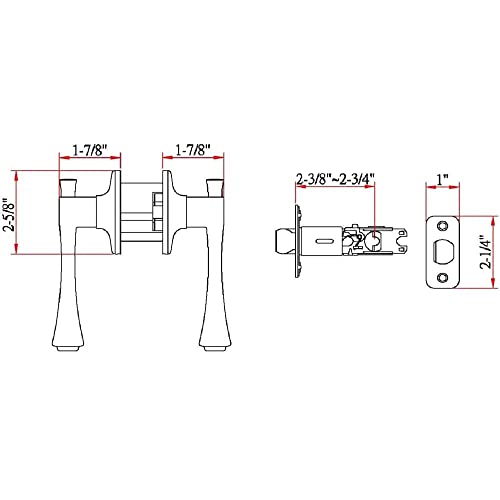 Design House 755413 Ironwood Passage Hall and Closet Door Lever Satin Nickel - Image 3