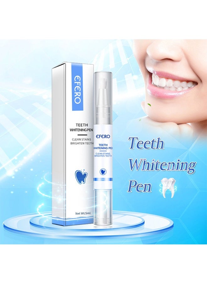efero Teeth Whitening Pen, Cleaning Serum Remove Plaque Stains Dental Tools Whiten Teeth Oral Hygiene Tooth Whitening Pen Effective Transparent White Teeth Tooth Whitener Bleach Ph Neutral  - Image 2