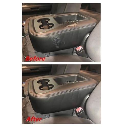 AOUTTUOA Armrest Console Jump Leather Seat Cover Compatible with Chevy Silverado GMC Yukon Sierra 2007 2008 2009 2010 2011 2012 2013 2014 (Leather Part Only) Leather Center Console Cover - Image 3