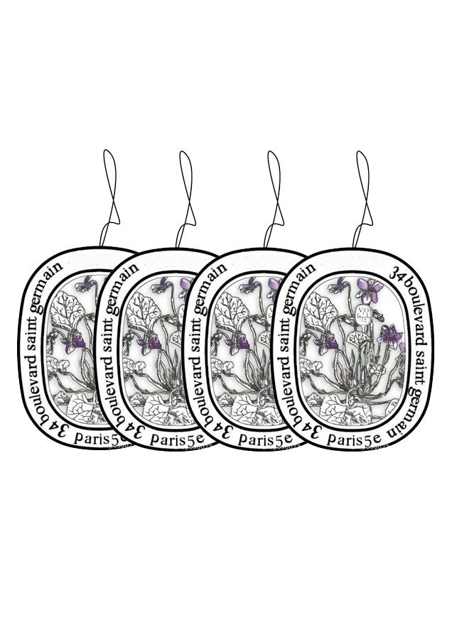 Violet Scented Car Air Freshener Gel Aromatherapy Ornament Long-Lasting Fragrance & Natural Deodorizer for Car Home Decor - Image 1