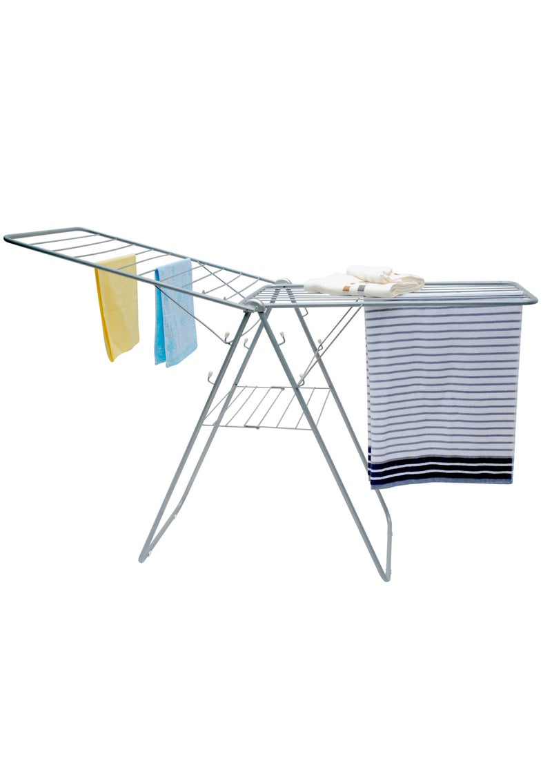ALMUFARREJ Galvanised Steel Laundry Rack Silver  - Image 5
