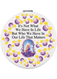 WUSUANED WUSUANED Rapunzel Princess Makeup Mirror Cartoon Movie Characters Mirror Tangled Princess Gifts Rapunzel Lover Gift (Rapunzel Princess Mirror Silver) 