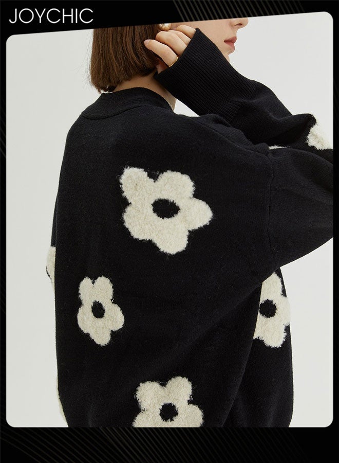 Joychic كارديغان دافئ للنساء لفصل الخريف والشتاء - Image 3