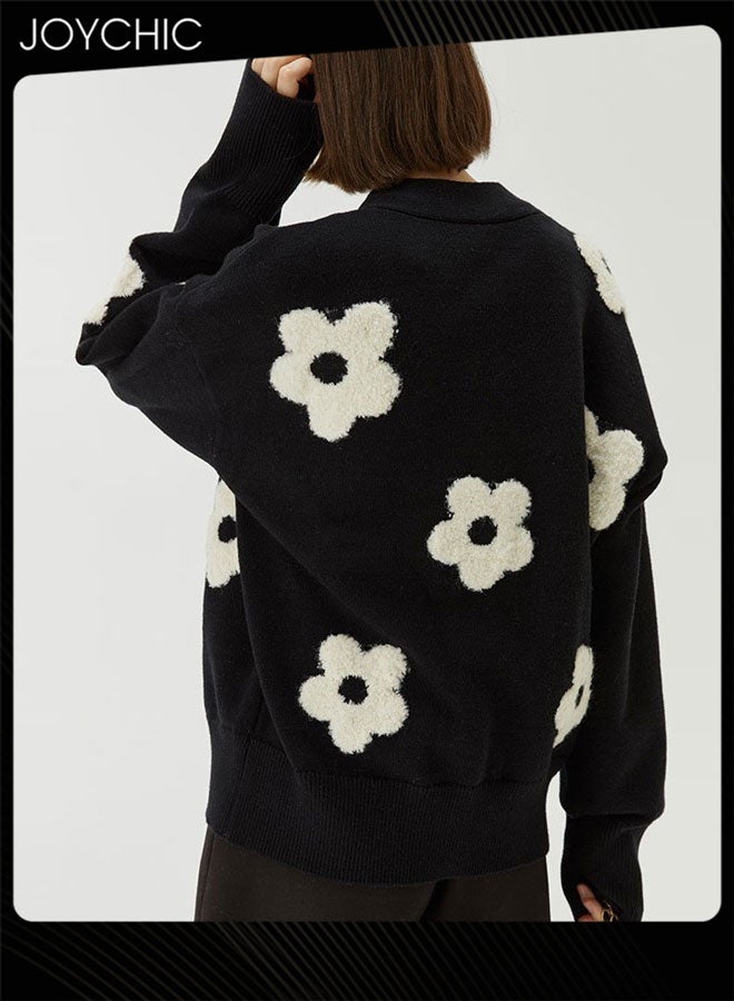 Joychic كارديغان دافئ للنساء لفصل الخريف والشتاء - Image 4
