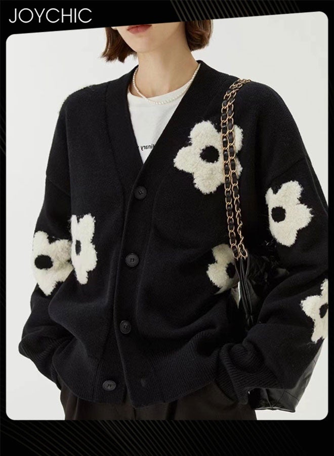 Joychic كارديغان دافئ للنساء لفصل الخريف والشتاء - Image 1
