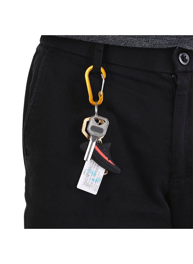 Generic 5 Pack Carabiner Clips Mini Aluminum Alloy Keychain Carabiner Clip D Rings for Camping Hiking Fishing Backpacking  - Image 5