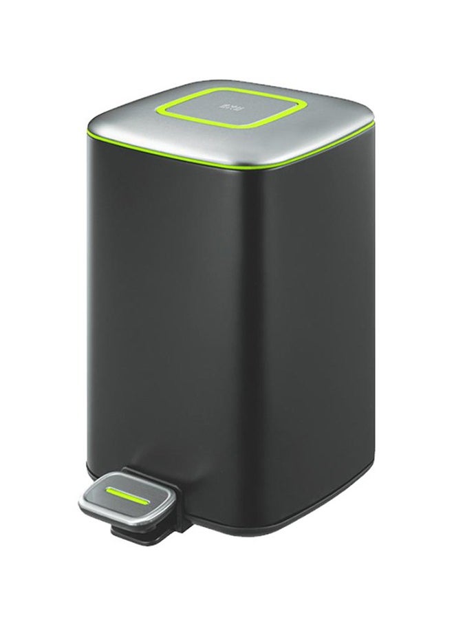 REGENT SERIES | Premium Brushed Stainless Steel | Soft-Closing Fingerprint-Resistant Pedal Trash Bin | 20 Liters Compact Capacity | Hands-Free Operation | Sleek, Space-Saving Design | Charcoal Black Finish