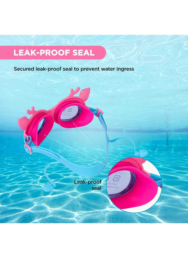EL1003 Children Swimming Goggle with Anti-Fog and UV Protection| Material : Silicon, PU | Attached Ear Buds and Adjustable Strap | Soft Silicone Gasket for Leak Proof | With Hard Case - pzsku/Z356986767EC4DA65BBA0Z/45/_/1721634039/380ffd2f-3ca1-4d4c-9e7e-6afd609e3c37