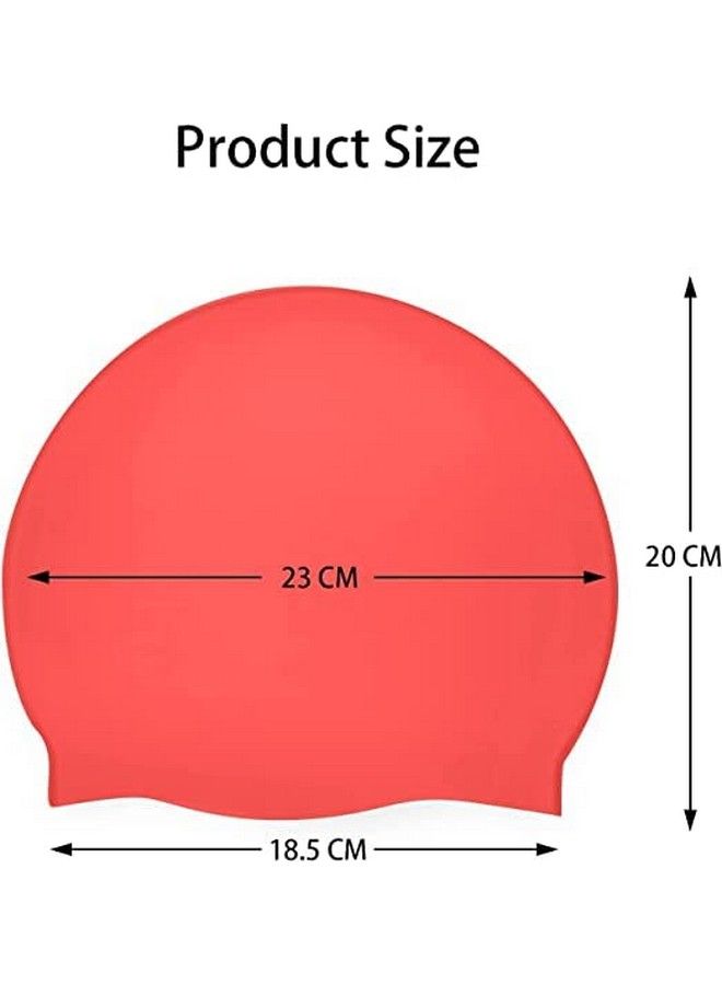 BAAL Silicone Swim Cap For Long Hair Swimming Caps For Women And Men Bathing Cap To Keep Your Hair Dry Pack Of 1  - Image 3
