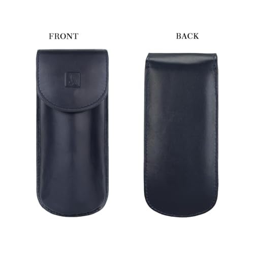 Adamis Genuine Leather Hard Shell Men And Women Spectacle Holder, Convertible To Soft And Flexible Spectacle Pouch With Removable Leather Shell. Durable For Sunglass, Reading Glasses. Size 7 x 16 cm - Image 5