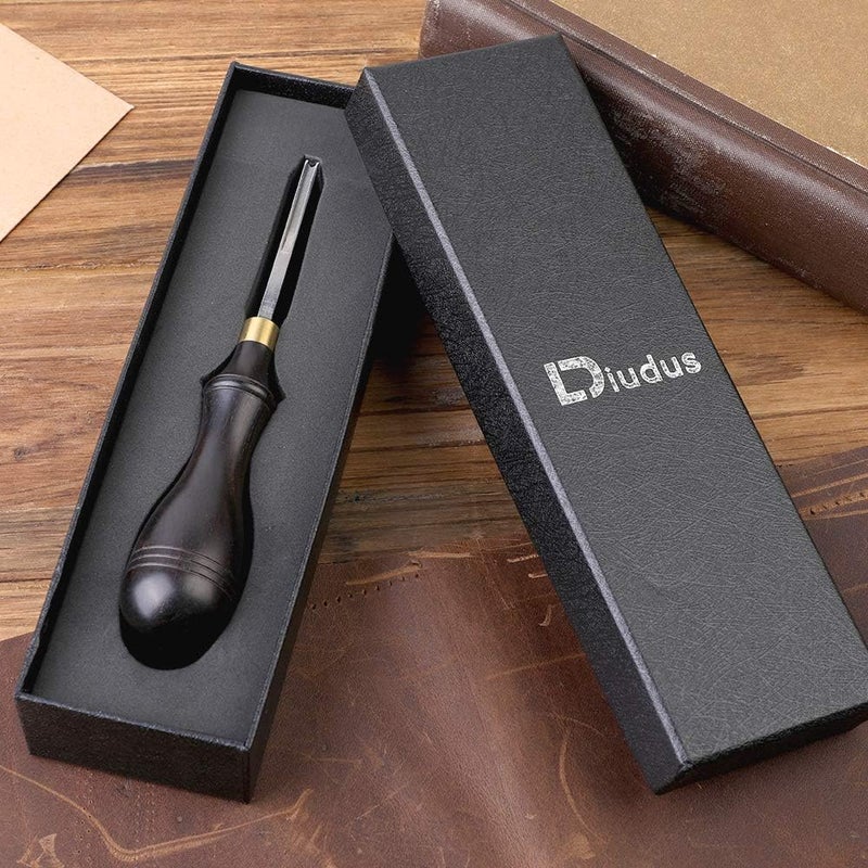 DIUDUS Leather Edge Beveler 2.25mm Leather Working Tools Edge Skiving Beveler Skiver Tool for Leathercraft Working (1#) - Image 3
