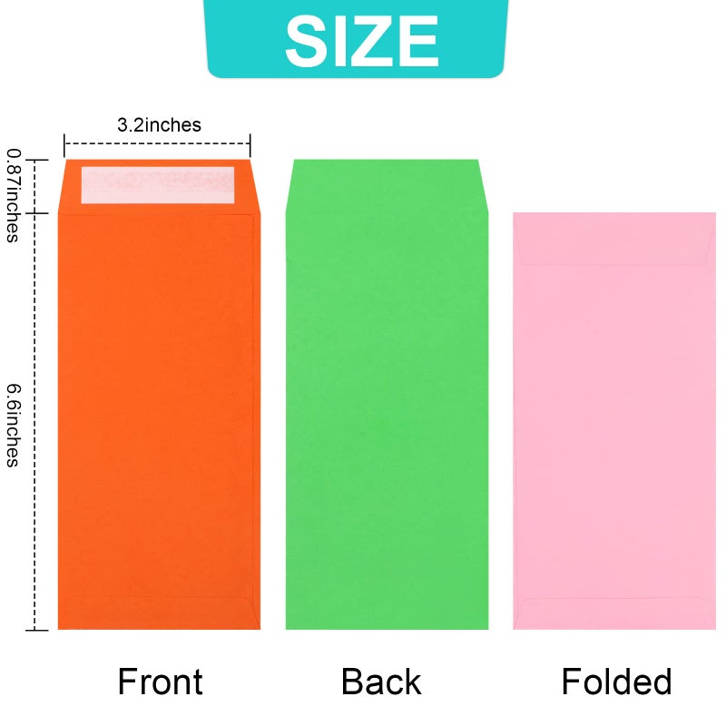 Joyberg Cash Envelopes -120 Envelopes Money Saving Challenge, 3.2x6.6inch Money Envelopes for Budgeting, Coins, Checks, Gift Cards & Tickets - Image 3