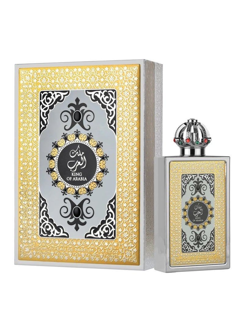 لطافة عطر كينج أوف أرابيا أو دو برفيوم من لطافة برايد - 100 مل | نفحات حمضية وجلد وفانيليا - للرجال والنساء - Image 1