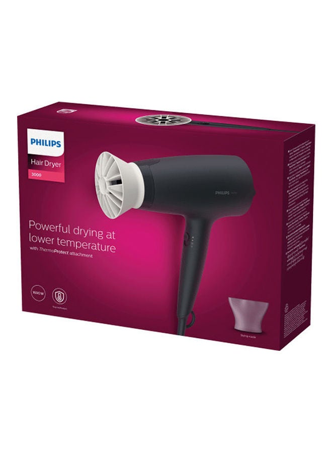 Philips Hair Dryer 1600W BHD30210 Black - Image 1