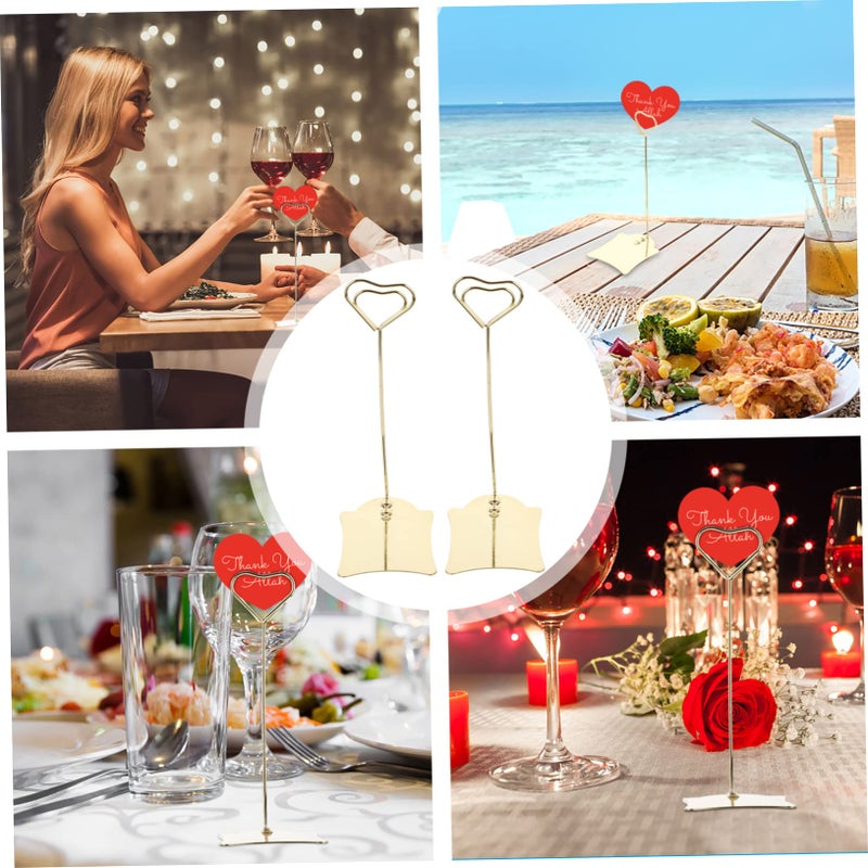 2pcs Stainless Steel Name Card Holders Reusable for Office Wedding and Events - Image 4