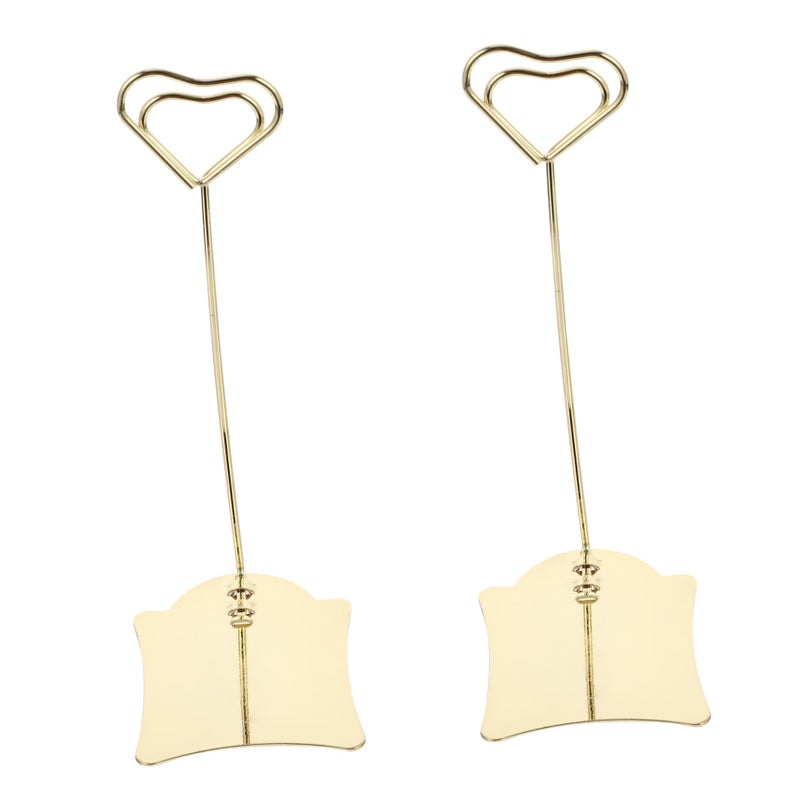 2pcs Stainless Steel Name Card Holders Reusable for Office Wedding and Events - Image 2